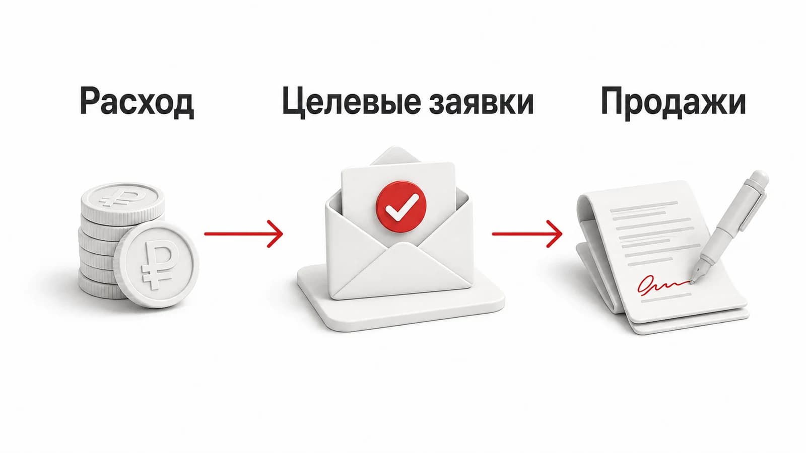 Основной порядок анализа: расход, подходящие обращения и продажи